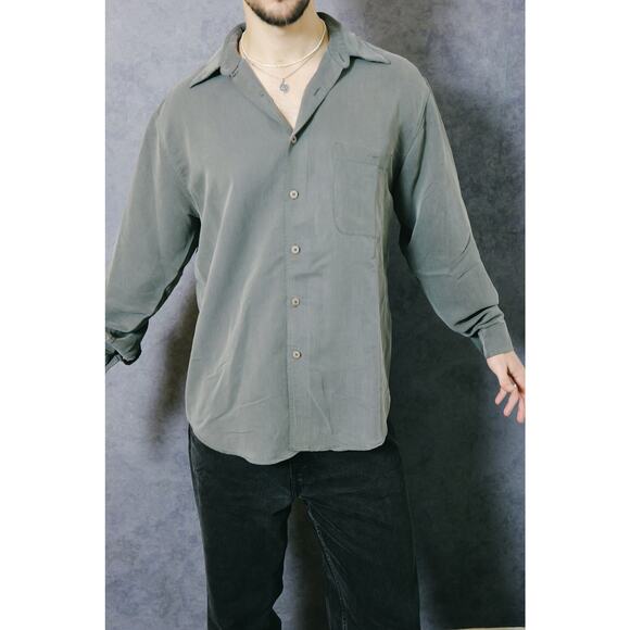 Vintage Grey Button-up | Gillio - Picture 3 of 5